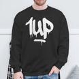 1Up Logo Graffiti Dripping Marker Sweatshirt Geschenke für alte Männer