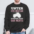 Under 200 Hektar Passiert Hier Gar Nichts Farmers Sweatshirt Geschenke für alte Männer