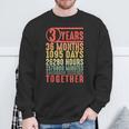 3 Años De Aniversario Regalos Para Él Pareja Romántica Tercera Boda Camisa de entrenamiento Regalos para ancianos