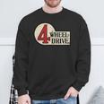 4-Wheel Driveintage 4X4 Overland Emblem 4Wd Sweatshirt Geschenke für alte Männer