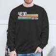 4630 Bochum Retro Old Postcodeintage Sign Sweatshirt Geschenke für alte Männer