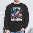 4Th Of July Proud Member Of The Fuck Your Feelings Gen X Usa Sweatshirt Gifts for Old Men