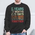 6 Años Juntos Pareja Coincidencia Sexto Aniversario De Bodas Camisa de entrenamiento Regalos para ancianos