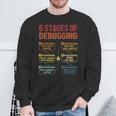 6 Stages Of Debugging Software Engineer Coder Programmer Sweatshirt Geschenke für alte Männer