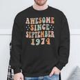 Alles Gute Zum 48 Geburtstag 48 Jahre Alt Fantastisch Seit September 1974 Sweatshirt Geschenke für alte Männer