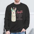 Alpaca Lächle Du Kannst Sie Nicht Alle Anspcken S Sweatshirt Geschenke für alte Männer