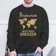 Amateurfunk Kennt Keine Borders Retro Radio Amateur Radio Sweatshirt Geschenke für alte Männer