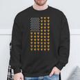 American Flag Pizza Food Usa Patriotism Patriot Veteran Sweatshirt Gifts for Old Men