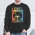Anni 50 Compleanno Regaloideogiochi Level 50 Unlocked Felpa Regalos para ancianos