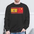 Banderas España China Español Chino Camisa de entrenamiento Regalos para ancianos
