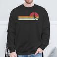 Basketball Sunset Sunsetintage Retro Distressed Sweatshirt Geschenke für alte Männer