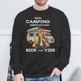 Beim Camping Gibts Schon Bierorier Sweatshirt Geschenke für alte Männer