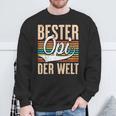 Bester Opi Der Weltintage Saying Grandfather Sweatshirt Geschenke für alte Männer