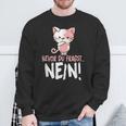 Bevor Du Fragst Nein Cat Sweatshirt Geschenke für alte Männer