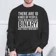 BinaryComputer Programmer Nerd Geek Sweatshirt Gifts for Old Men