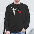 Blackbeard's Jolly Roger Pirate Flag Sweatshirt Gifts for Old Men