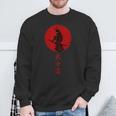 Bushido Samurai Krieger Mit Katana Schwert Anime Style Sweatshirt Geschenke für alte Männer