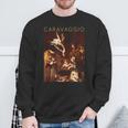 Caravaggio Natividad Con San Francisco Y San Lorenzo Camisa de entrenamiento Regalos para ancianos