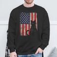 Cat Lover Cat Usa Flag American Cat 4Th July Cat Sweatshirt Gifts for Old Men