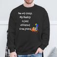 Cheshire Cat Quote Alice In Wonderland Costume I'm Not Crazy Sweatshirt Geschenke für alte Männer