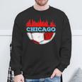 Chicago Skyline Chicago Soccer Futbol Lover Sweatshirt Gifts for Old Men