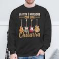 Chitarrista Divertente Laita È Migliore Con Una Chitarra Felpa Regalos para ancianos