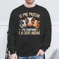 Contadino Le Mie Mucche Mi Chiamano Divertente Mucca Felpa Regalos para ancianos