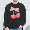 Coquette Cherry And Bow Kawaii Aesthetic Trendy Felpa Regalos para ancianos
