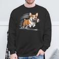 Corgi Hund Spielt Fußball Spieler Sport Sweatshirt Geschenke für alte Männer