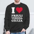 Cuore Rosso Amo Friuli-Venezia Giulia Felpa Regalos para ancianos