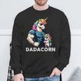 Dadacorn Unicorn Dad And Son Daughter Papa Fathers Day Sweatshirt Gifts for Old Men