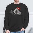 Das Matterhorn In Zermatt Switzerland Alps Mountain Sweatshirt Geschenke für alte Männer