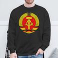 Ddr Coat Of Arms Hammer Sickle Flag Ostalgia Ddr S Sweatshirt Geschenke für alte Männer