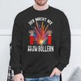 Der Macht Nix Der Will Nur Böllern Sweatshirt Geschenke für alte Männer