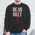 Deusult I Gott Will Es Iintage Crusader Sweatshirt Geschenke für alte Männer