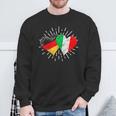 Deutschland Italien Freundschaft Herz German Italian Sweatshirt Geschenke für alte Männer