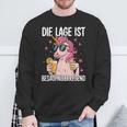 Die Lage Ist Besäufniserregend Saying Party Outfit Sweatshirt Geschenke für alte Männer