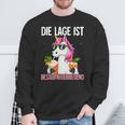 Die Lage Ist Besäufniserregend Sweatshirt Geschenke für alte Männer