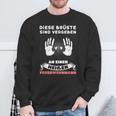 Diese Brüste Sindergeben Feuerwehrmann Beruf German Sweatshirt Geschenke für alte Männer