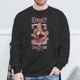 With Dirndl Brauch I Ned I Bin Nur Da Zum Sauffa Da Oktoberfest Sweatshirt Geschenke für alte Männer