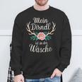 Dirndl Replacement Mein Dirndl Ist In Der Wäsche Sweatshirt Geschenke für alte Männer