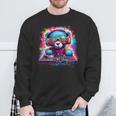Dj Music Colorful Teddy Bear Sweatshirt Gifts for Old Men