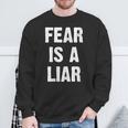Donna Fear Is A Liar Con Collo A Felpa Regalos para ancianos