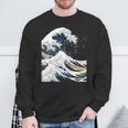 Donna La Grande Ondata Di Arte Giapponese Di Kanagawa Hokusai Con Collo A Felpa Regalos para ancianos