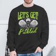 Donna Let's Get Pickled Pickleball Player Pickler Racchetta Sport Con Collo A Felpa Regalos para ancianos