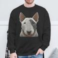 Donna Razza Impronta Digitale Cuccioli Cinofilo Bull Terrier Con Collo A Felpa Regalos para ancianos