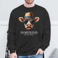 Dorfkind Und Stolz Drauf Traktor Bauern & Landwirt Cow Sweatshirt Geschenke für alte Männer