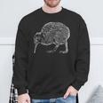 Drawing New Zealand Kiwi Bird Sweatshirt Geschenke für alte Männer