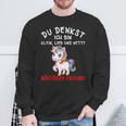 Du Denkst Ich Bin Klein Lieb Und Nett Bad Error Sweatshirt Geschenke für alte Männer