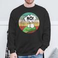 Before Du Fragst Nein Nöintage Frog Sweatshirt Geschenke für alte Männer